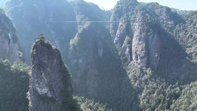 航拍台州神仙居景区