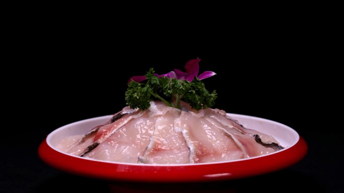 T0682鲜鱼片 火锅菜品 鱼火锅 海鲜