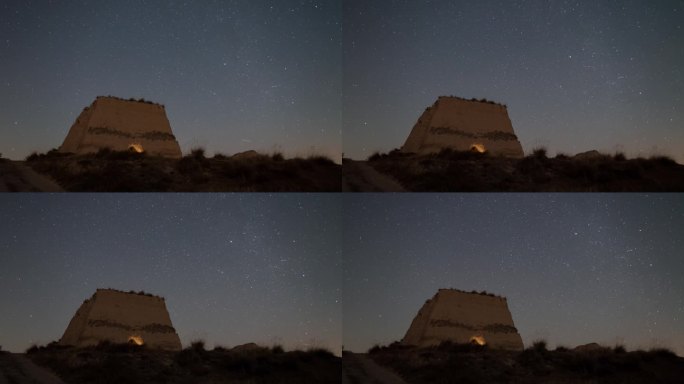 大同方山西寺长城烟墩星空延时视频