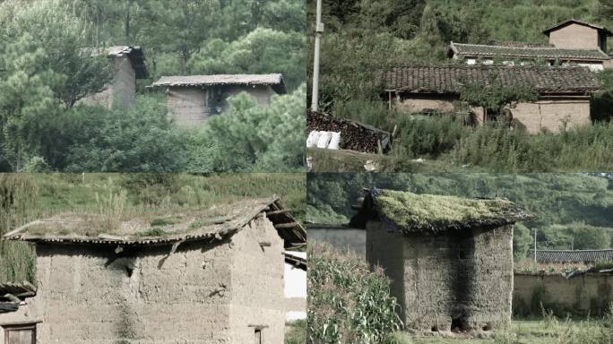 彝族贫困破败的房屋