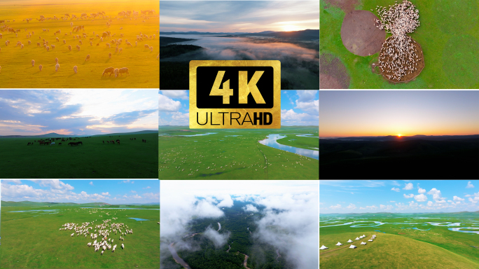 大草原和森林内蒙古美景