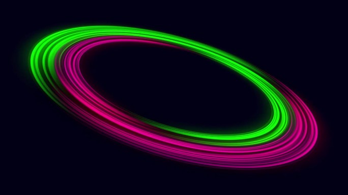 紫绿相间的光圈。能量洞，漩涡流。发光传送门，旋转。紫色和绿色的背景。霓虹灯。