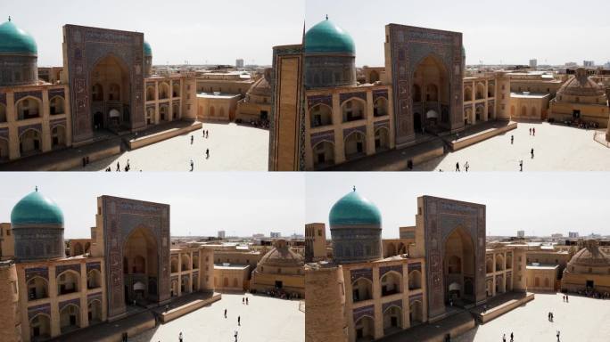 布哈拉，乌兹别克斯坦，坡卡兰清真寺和布哈拉方舟城堡