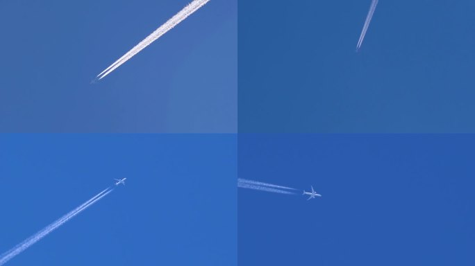 空中客机的航迹云