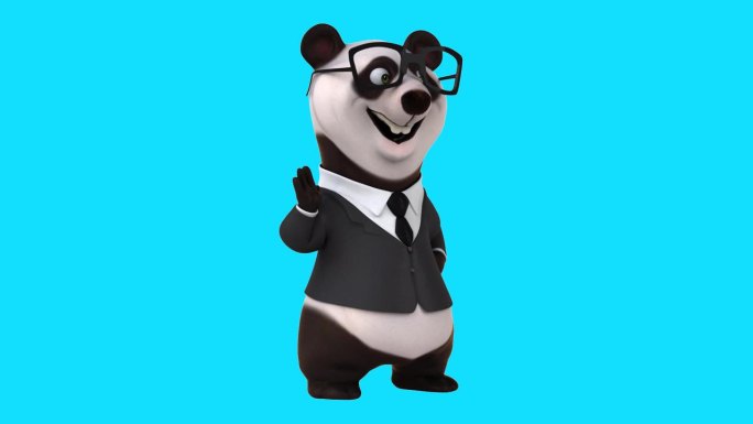 有趣的3D卡通熊猫(含alpha通道)