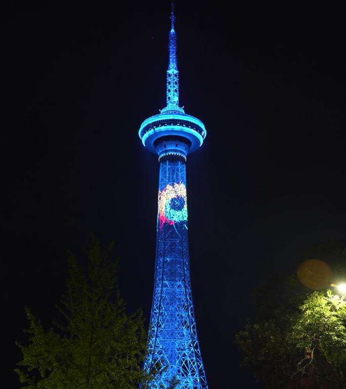 四川省德阳市电视台夜景