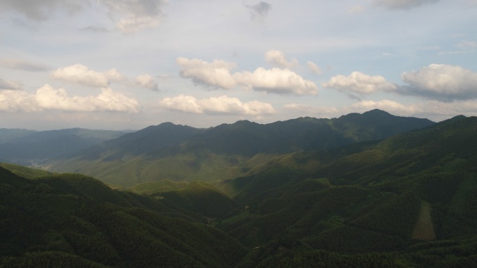 湖南山区 湖南山脉青山白云 航拍移动延时