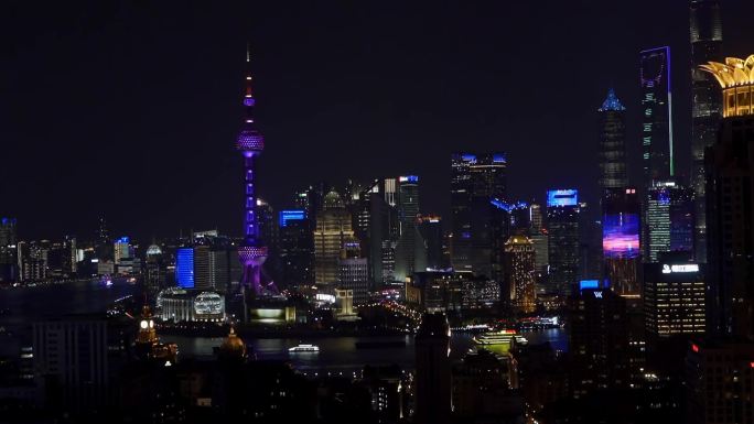 上海灯光秀近景
