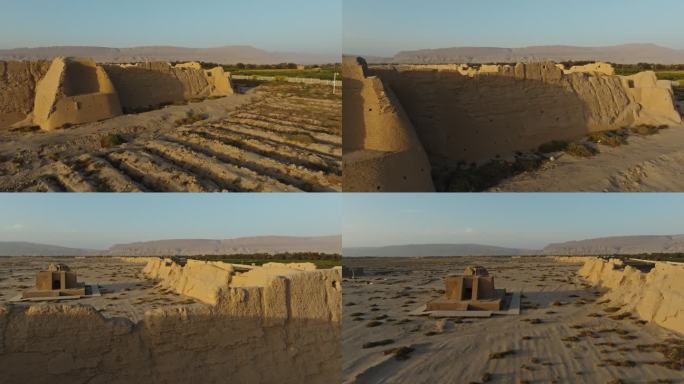 吐鲁番千年古城高昌故城遗址古城遗址