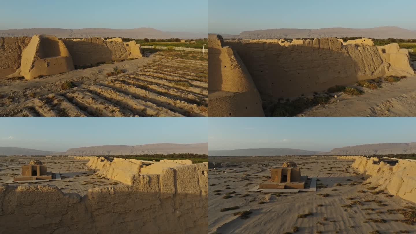 吐鲁番千年古城高昌故城遗址古城遗址