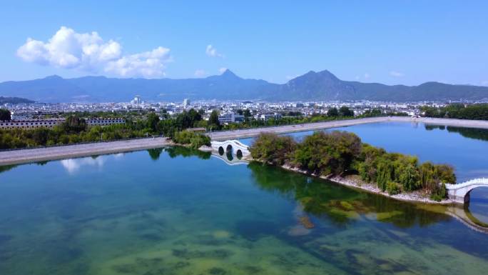 丽江清溪水库 航拍