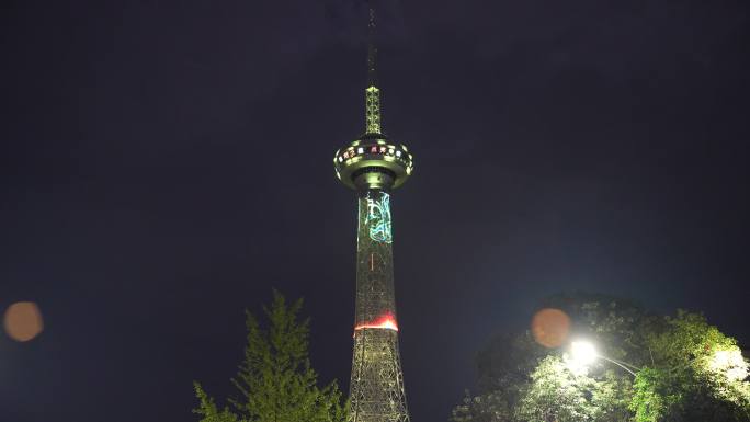 四川省德阳市电视台夜景