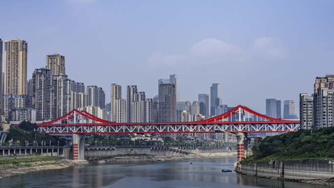 重庆城市风光曾家岩大桥延时