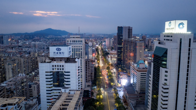 泉州城市航拍建筑 交通 夜景 延时 合集