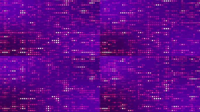 4k数字元素紫色背景可循环