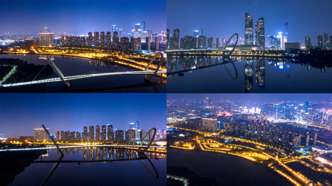 南京河西CBD夜景延时
