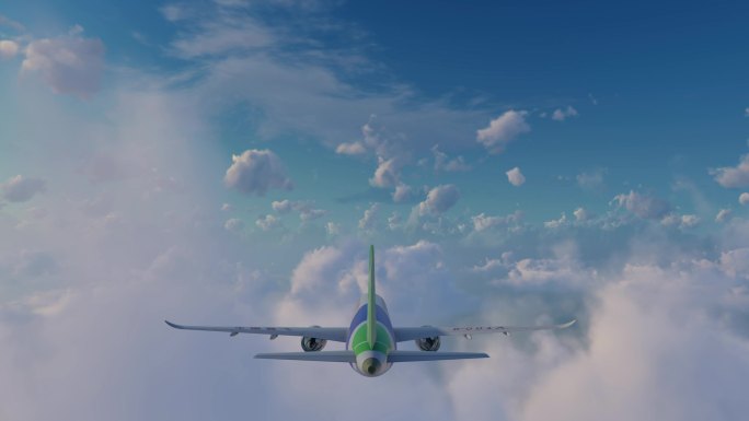 4K飞机穿云 飞机起飞