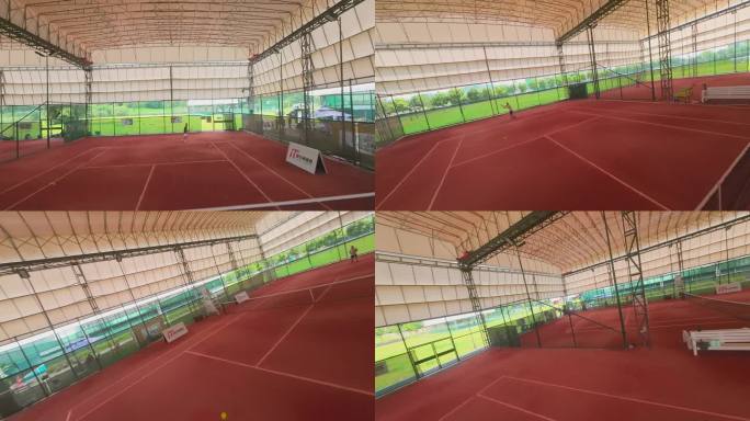 网球训练小球运动网球比赛FPV