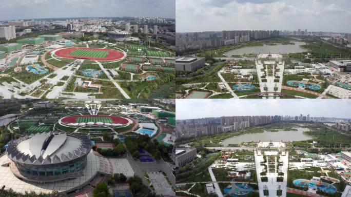 德州体育公园航拍