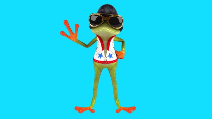 有趣的3D卡通青蛙(含alpha通道)