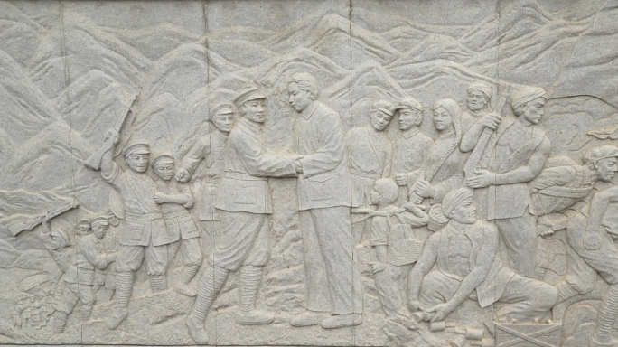 井冈山会师雕塑