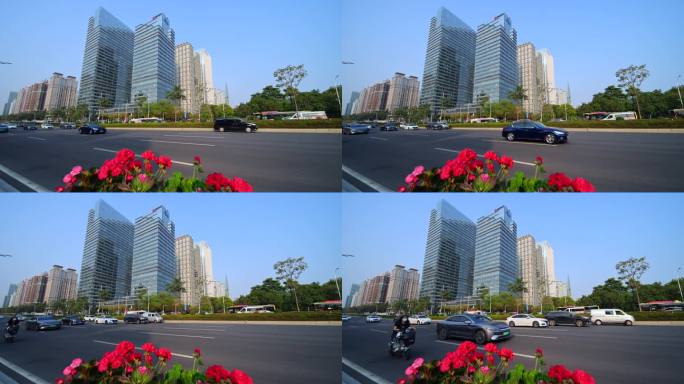 广州交通车辆缓慢行驶广州大道