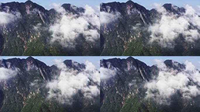 云海山川森林云大山风景云海云雾山水风光山