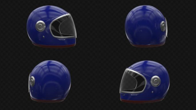 摩托车头盔视频素材带通道