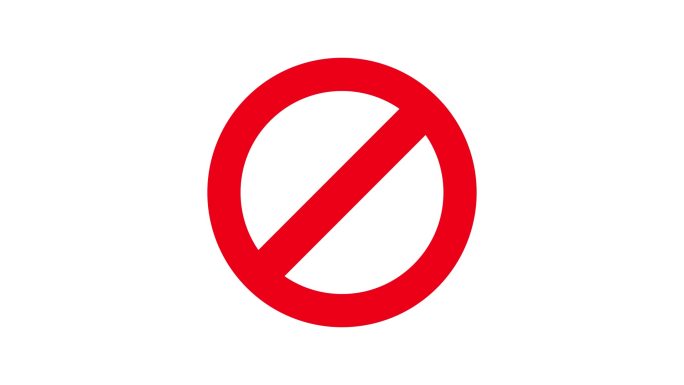 禁止1 图标 符号