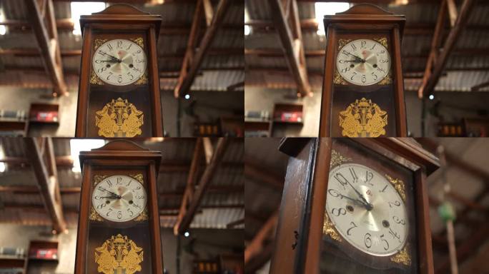 上世纪老旧钟表4K实拍