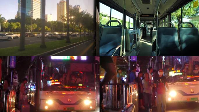 城市公交  城市生活 公交车