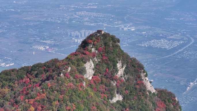 圭峰山红叶航拍