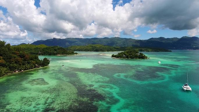 大海海景碧海蓝天海面海岛风光