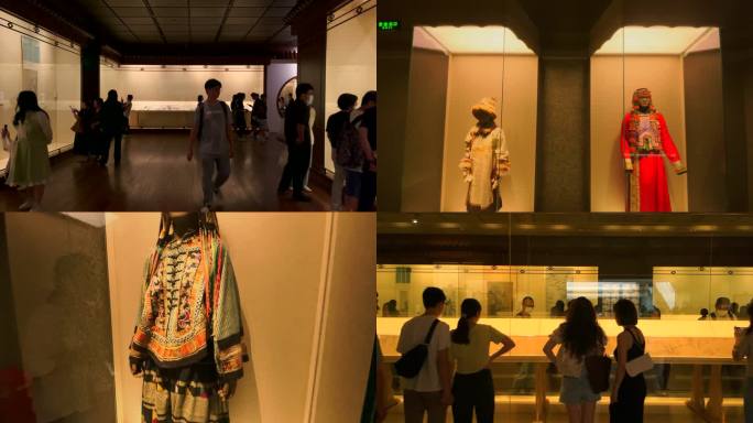 上海博物馆展厅文物