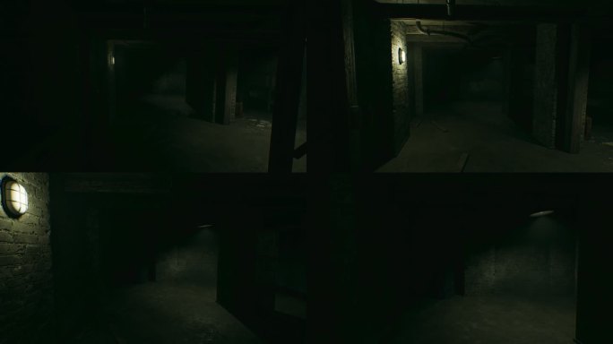 4k恐怖地下室灯光闪烁②
