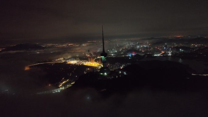 梧桐山拍摄深圳夜景