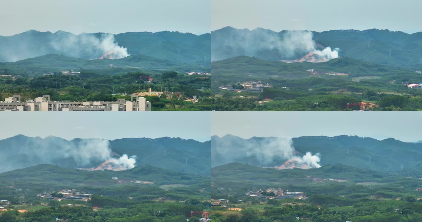 着火 山着火 燃烧 生态环境破坏 火烧山