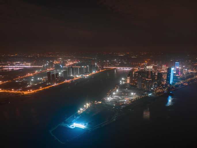 南沙灵山岛尖横沥岛尖夜景延时