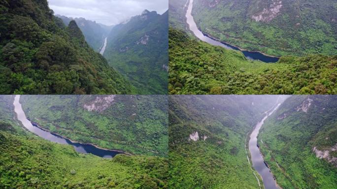 航拍河池天峨龙滩大峡谷