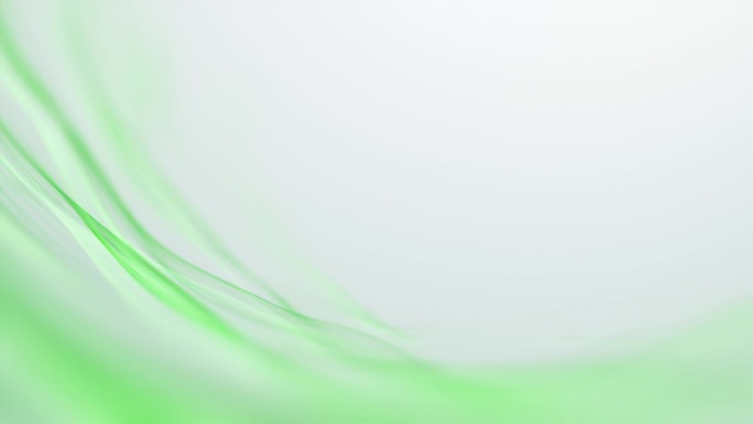 摘要运动背景-软波模式，绿色和白色-可循环