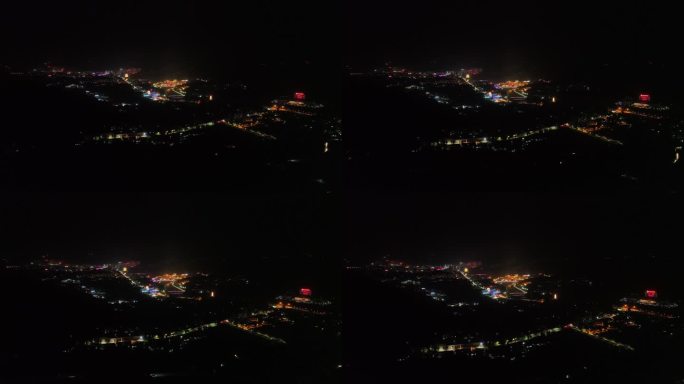 庆城县夜景4K航拍