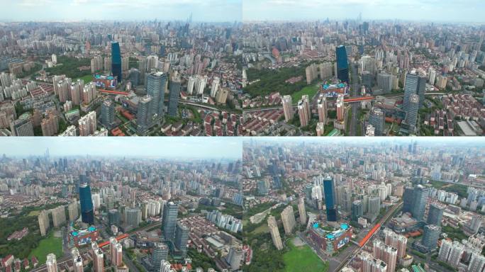 上海长宁普陀区城市建设苏州河河畔长风公园