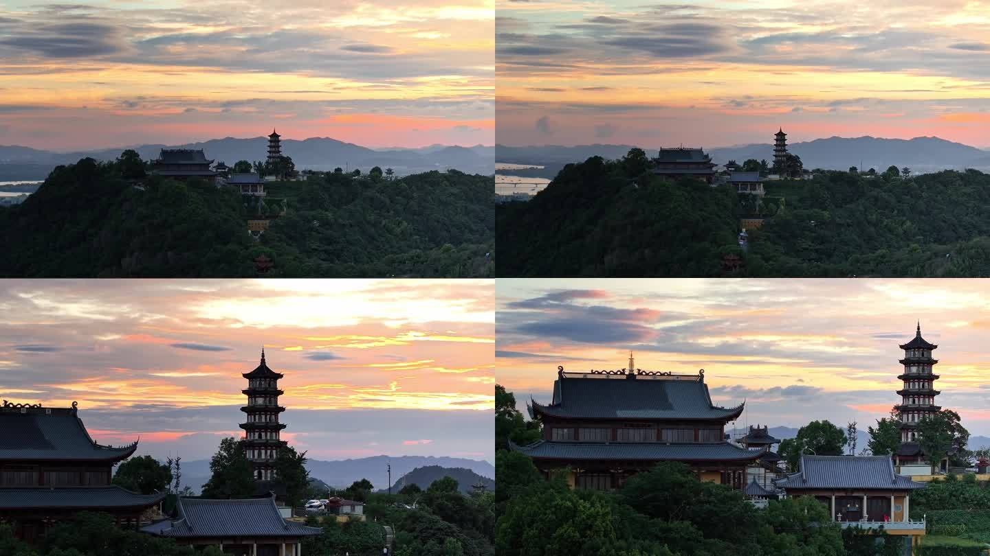 萧山区先照禅寺日落