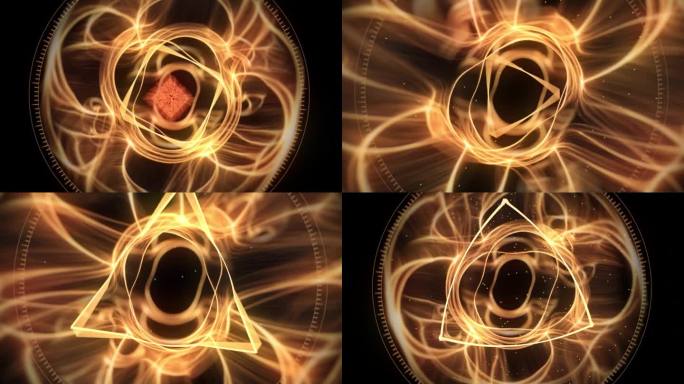 抽象能量HUD视频循环