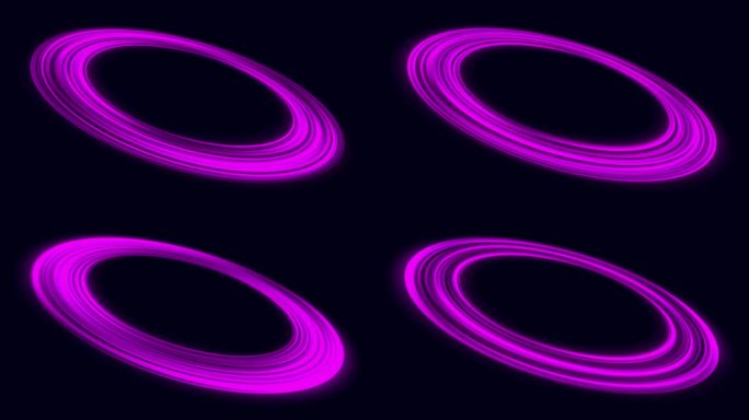 紫色和粉红色的发光圈。能量洞，漩涡流。发光传送门，旋转。紫色和粉红色的背景。霓虹灯。