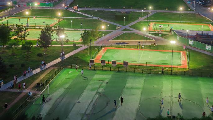 沈阳城市足球公园夜景