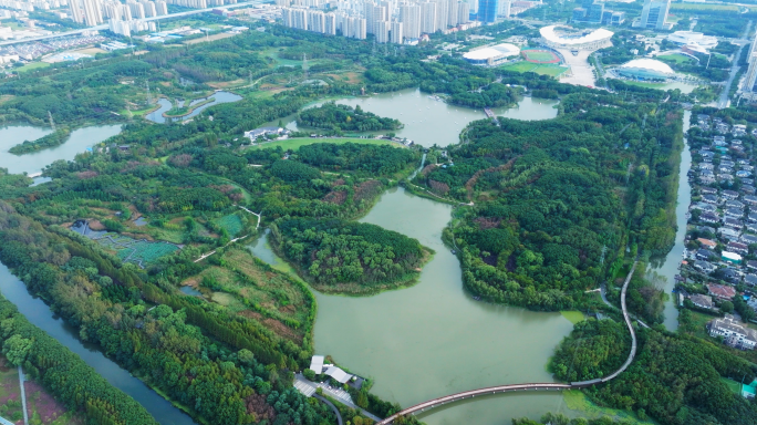 【5k合集3】航拍昆山城市生态森林公园