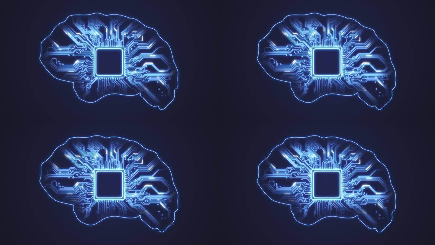 在人脑中植入电子芯片。