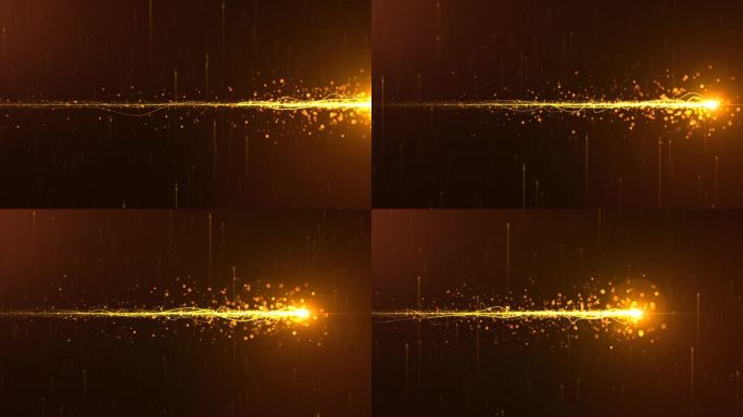 金色粒子流光动画
