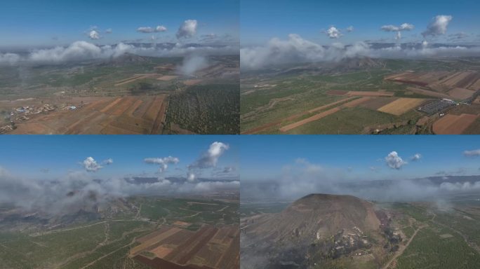 火山云海4K航拍视频